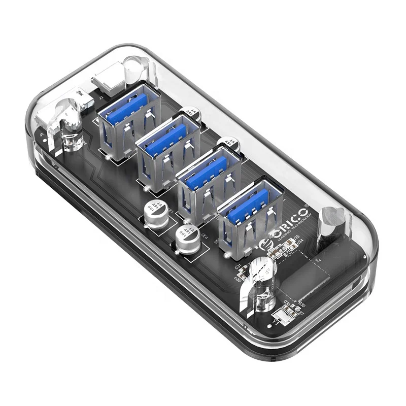 

ORICO USB 4 port Transparent PC 3.0 HUB With USB 3.0 Cable