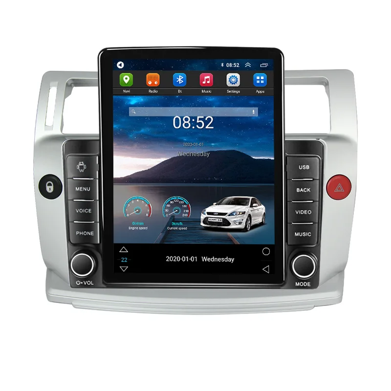 

MEKEDE Android 11 8+128G car screen for Citroen C4 C-Triomphe C-Quatre 2004-2014 IPS screen split screen SWC dvd player