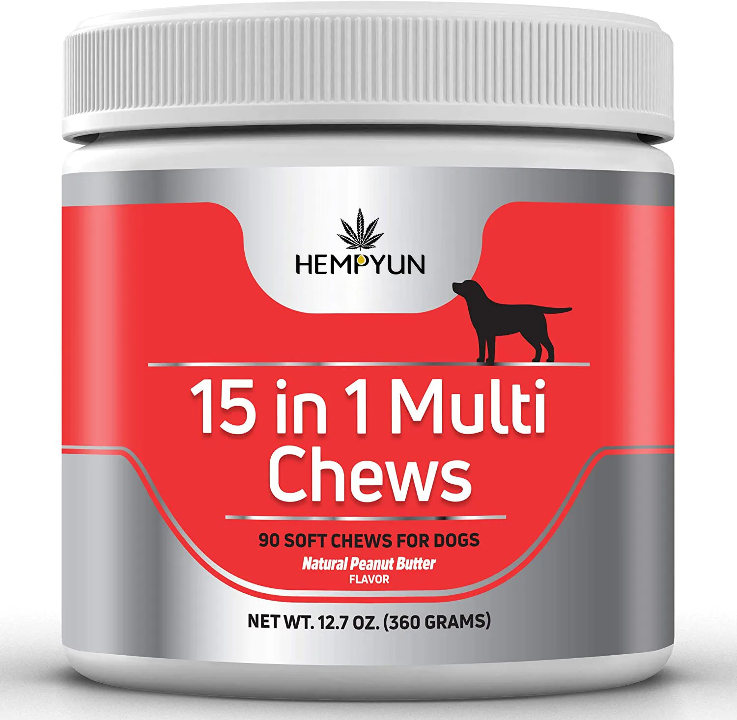 

15 in 1 Multivitamin for Dogs with Glucosamine, Chondroitin, MSM, Probiotics, Brown