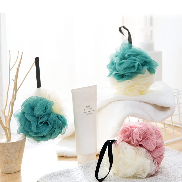 

L size Eco-friendly Loofas for Men and Women Bulk Body Puffs, Colors
