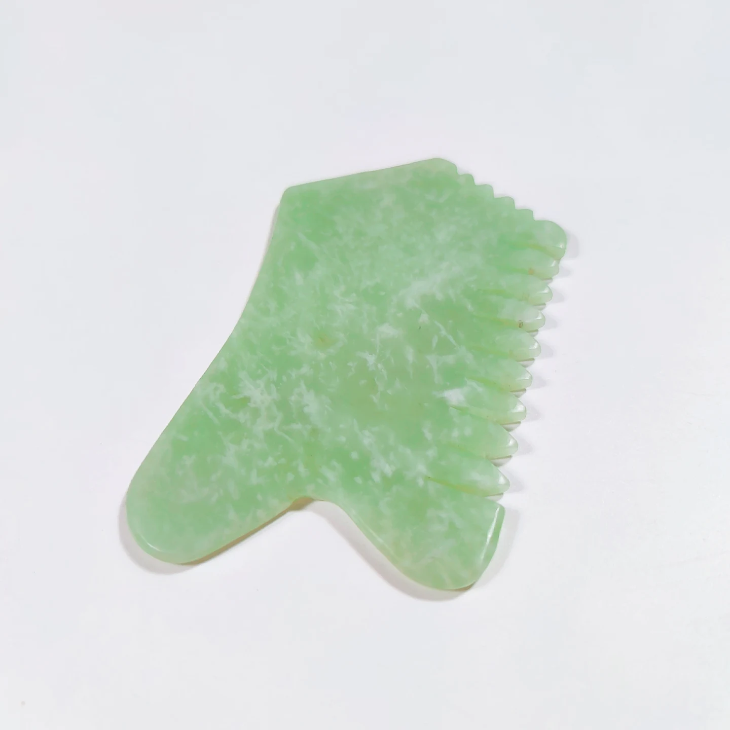 

Custom Logo Natural xiuyan jade Gua Sha Scraping Massage Tool Heart Shape Guasha Board for gifts