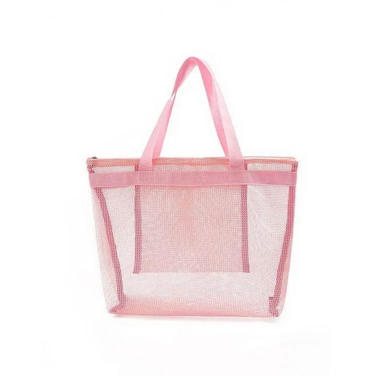 

Ready to ship ladies beach bags custom mesh tote bag beach factory price, Custom patterns