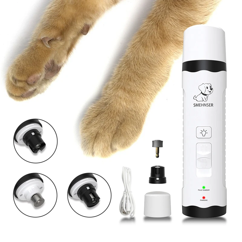 

nail grinder pet clipper grinder electric with led light trimmer for dog clipper nail clipper