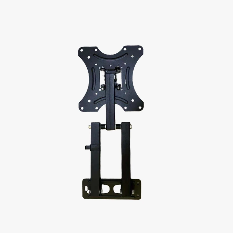 

TV set-top box mounting bracket, plastic TV pole mounting TV bracket 400mm 300mm, Black
