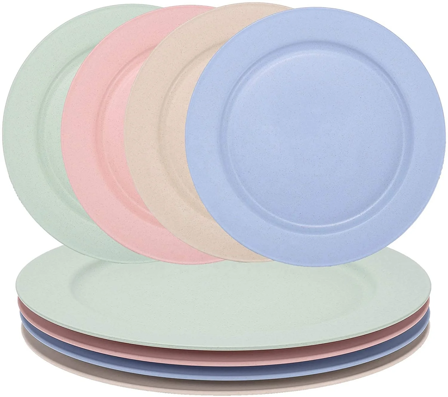 

10inch High Quality Eco friendly Round Wheat Straw Flat Steak Plate