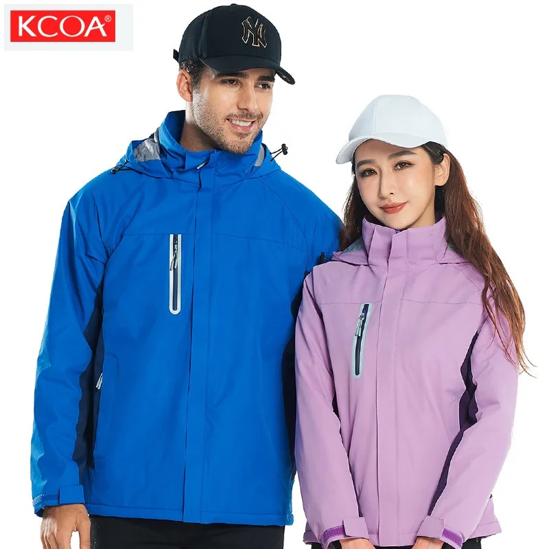 

Unisex Windbreaker Winter Zip Up Thermal Coat Soft shell Jacket, 7 colors