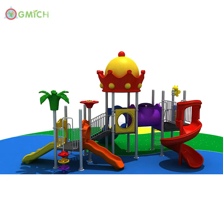 

cheap school playground equipment plastic slide outdoor playground equipment kids outdoor play set JMQ-008061, As picture