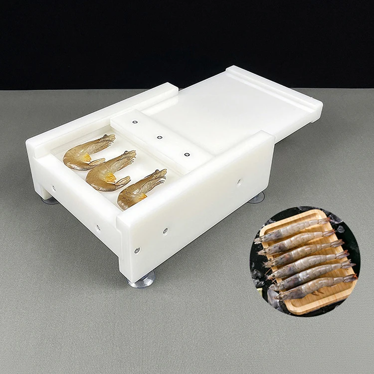 Japanese Korean Restaurant Sea Food Tempura Prawn Shrimp Press Mould Manual Stretching Machine Kneading Tool