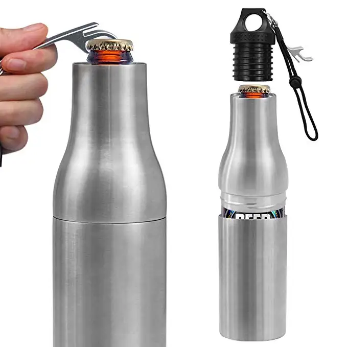 Stainless Steel Beer Bottle Holder 12oz Double Wall Vacuum Insulated