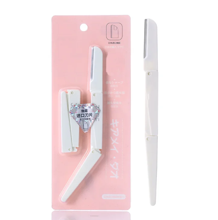 

New arrival hot selling women eyebrow shaper razor private label eyebrow trimming knife