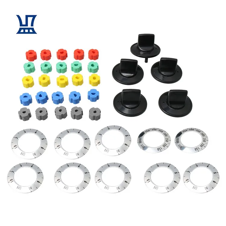 

BQLZR Free Shipping 1 Set Ultra Durable KN002 Universal Electric Range Knob Kit Replacement, Black