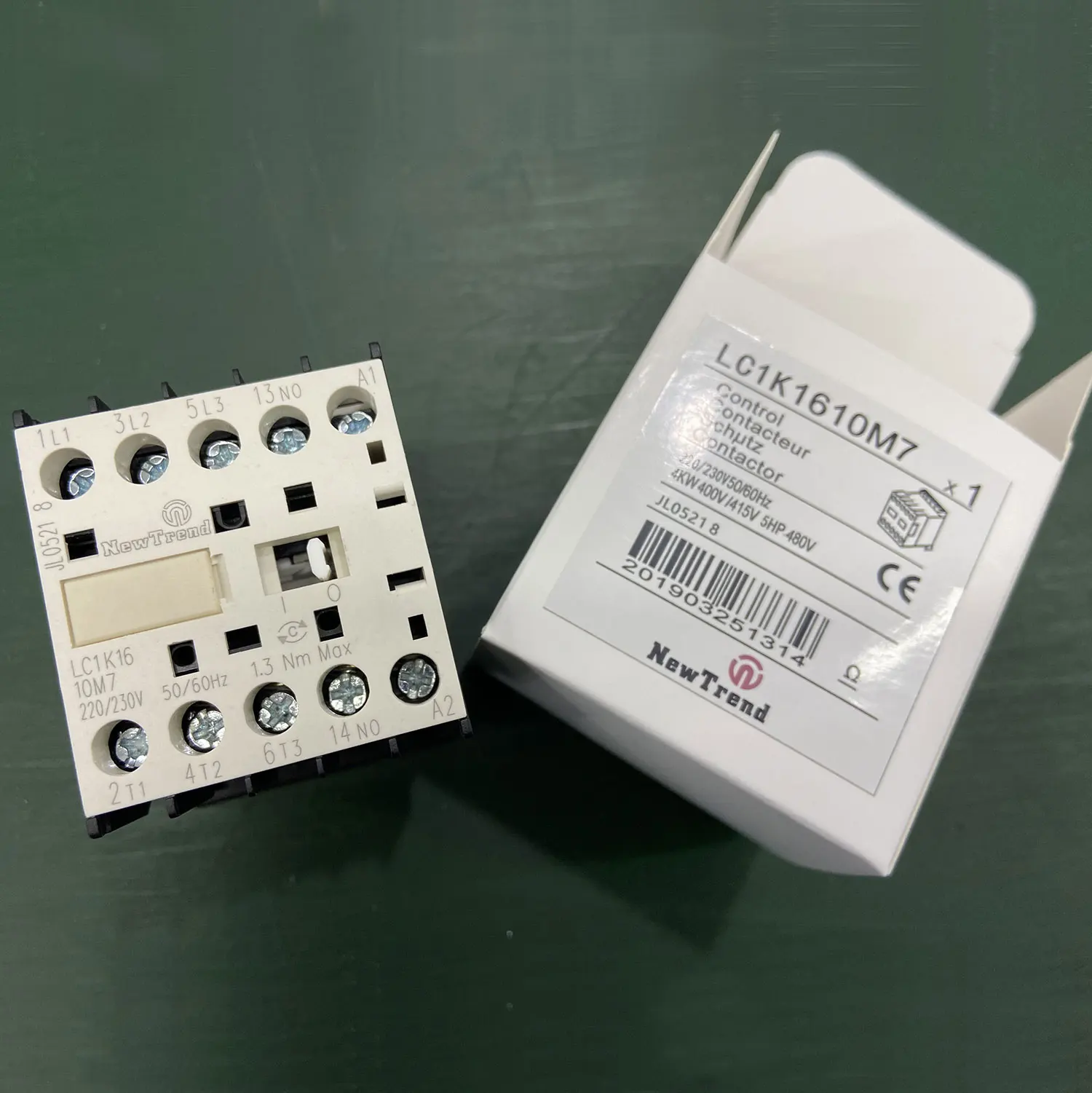 OEM brand LC1K1610M7 3P 1NO 16A 220V 230V 50Hz 60Hz 7.5kW Top Quality LC1K16 LC1-K16 3Pole 16A Mini Contactor