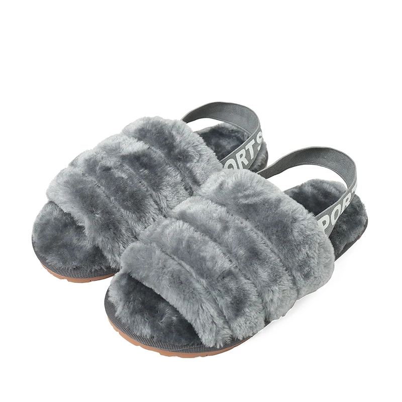 

Wholesale Winter Warm Non-slip Comfortable Indoor House Fluffy Slippers Women