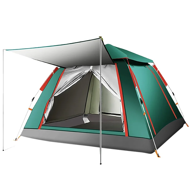 

7.9 ft Easy Pop Up Instant Backpacking Automatic Hydraulic Sliver Anti-UV Coating waterproof Sale Outdoor Camping Tent for sale, Blue/azure/dark green