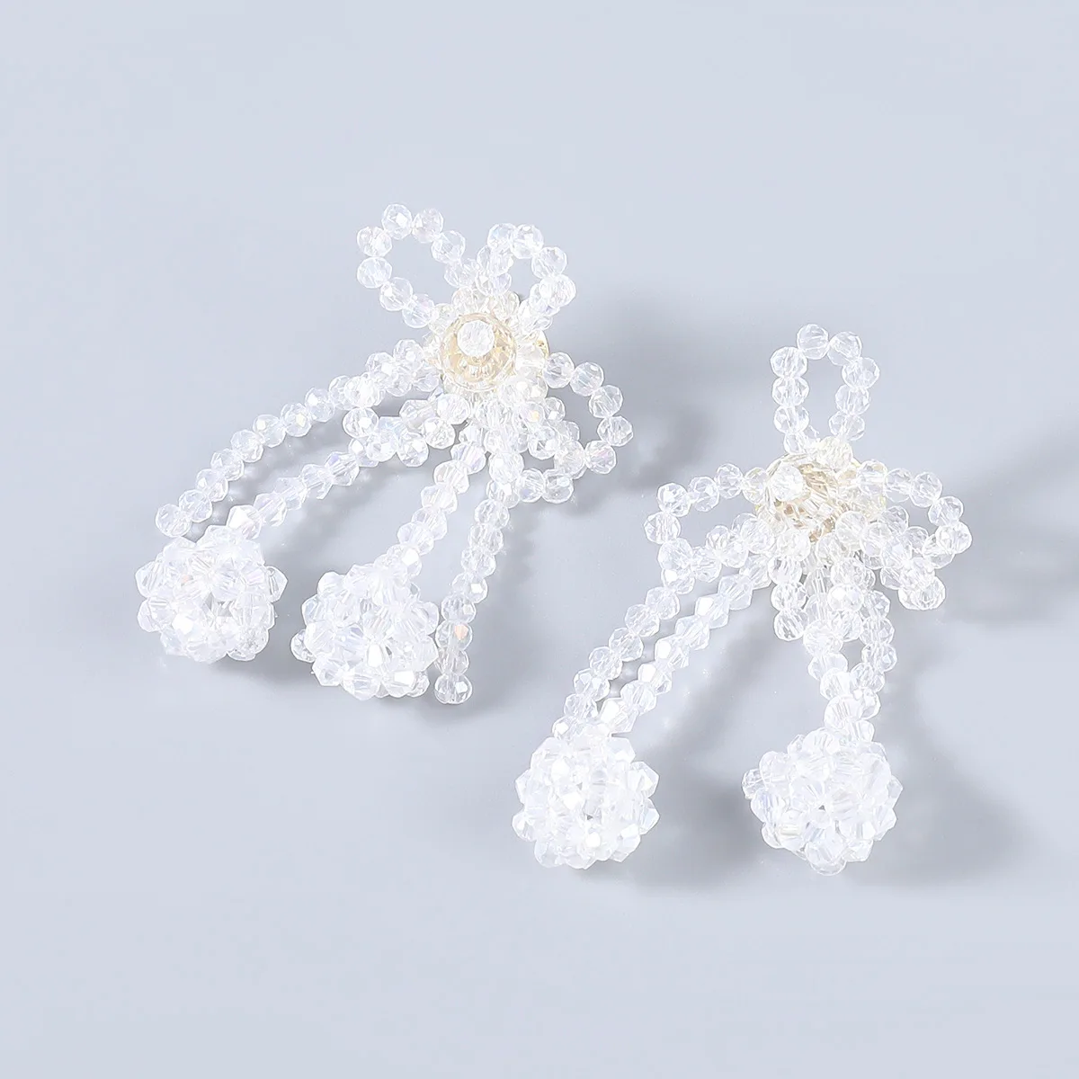 

Jachon Handmade Bohemian Statement Earring Alloy acrylic flowers Beads Drop Earrings for Women