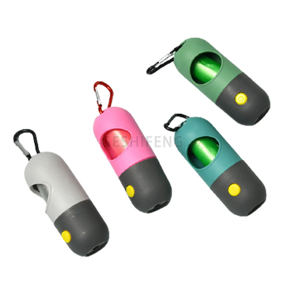 

Wholesale Outdoor Pet Dog Poop Bag Dispenser Custom Eco Friendly Pet Dog Poop Bag Dispenser With Led Light