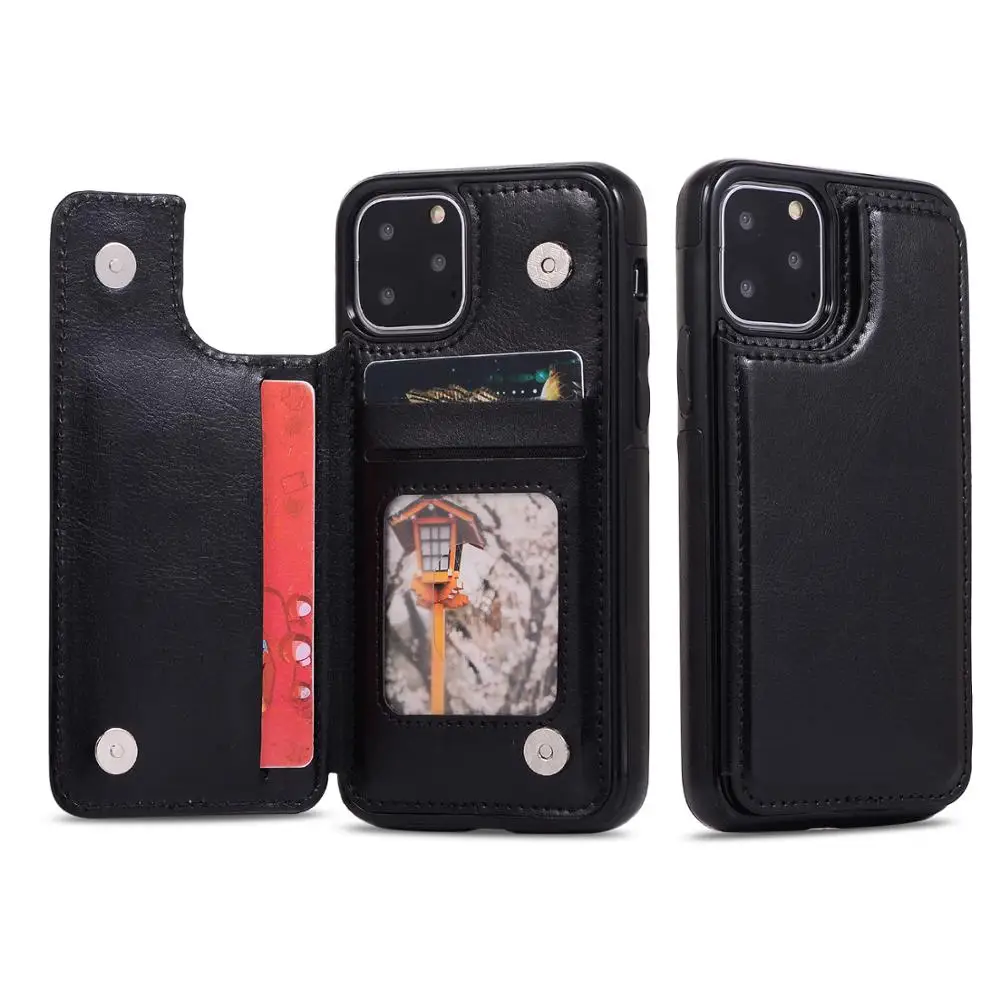 

PU Leather Case For iPhone 12 Multi Card Holder Phone Cases For iPhone 12 Pro Max Cover