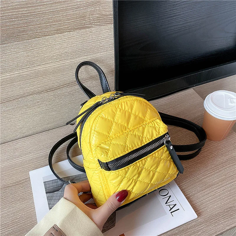 

ST-0387 Female Students New Tide Joker Diamond Lattice Bag Hand The Bill Of Lading Shoulder Women Back Leisure Handbags, Multi color