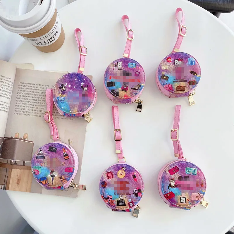 

2020 new design Lipstick bag pu leather Round bag Luxury Design for AirPod Pro Case Cover Protective for Airpods Case