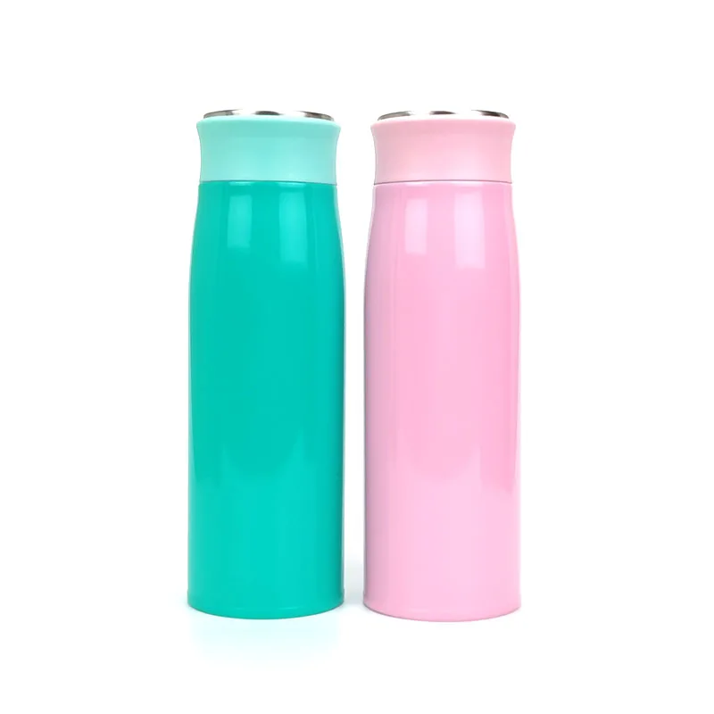 

450ml Custom Vacuum Water Bottle BPA Free Vacuum Thermos Termos Kids Stainless Tumbler Children Drinking Bottle Sublimation Gift, Customized color