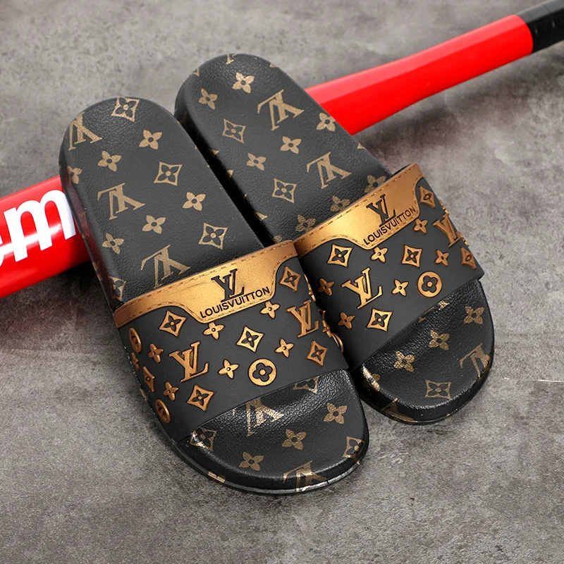 

New Style Lovers Slippers Luxury Outdoor Sandals Casual Flat Fashion Slides Slippers for Men and Women