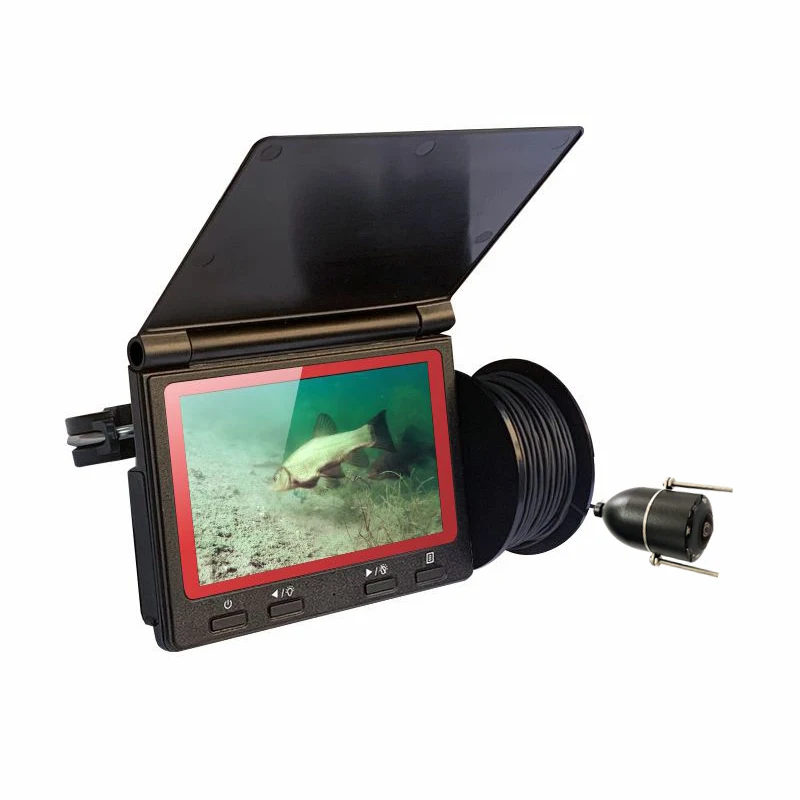 

Newest Oringin Factory Produce AHD Screen Visual Fish Finder 30M Cable Line Ice Fishing Underwater Fishing Camera, Black