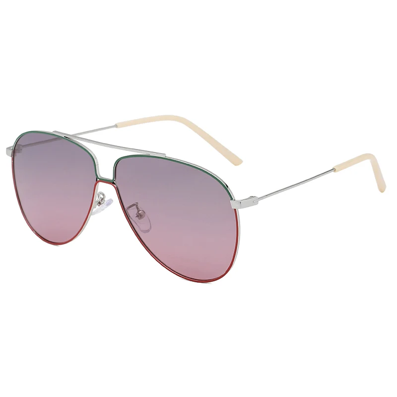 

Wholesale High Quality 2021 Hot Classic Brand Design Metal Toad Sunglasses Men HD Gradient Sunglasses Women 72011