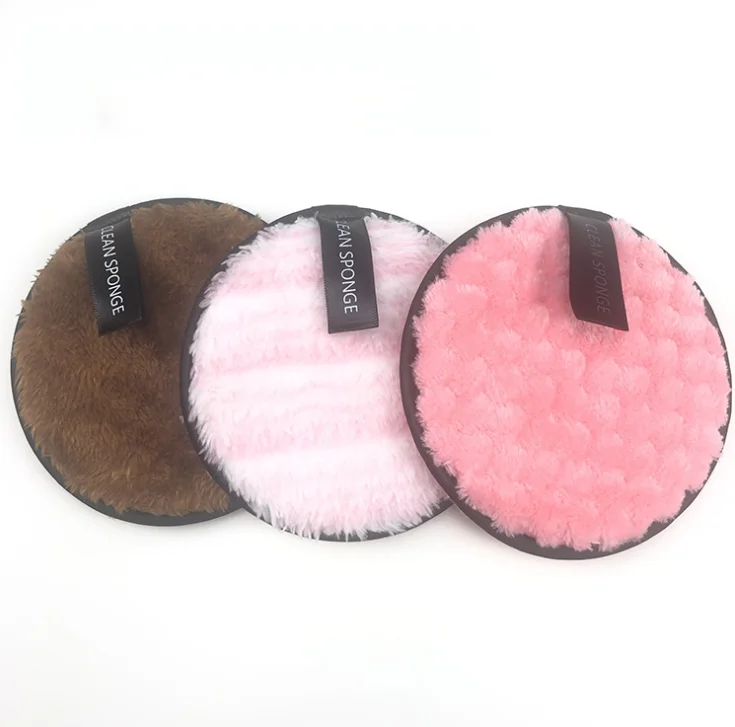 

Customized Reusable Washable Make-up/Makeup Remover Cleaning Pads/Cloth Washable Sponge, As pics