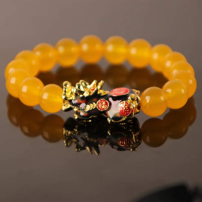 

Hot Selling Wholesale Custom 24k gold piyao bracelet/lucky charm bracelet boy Women Jewelry For Party