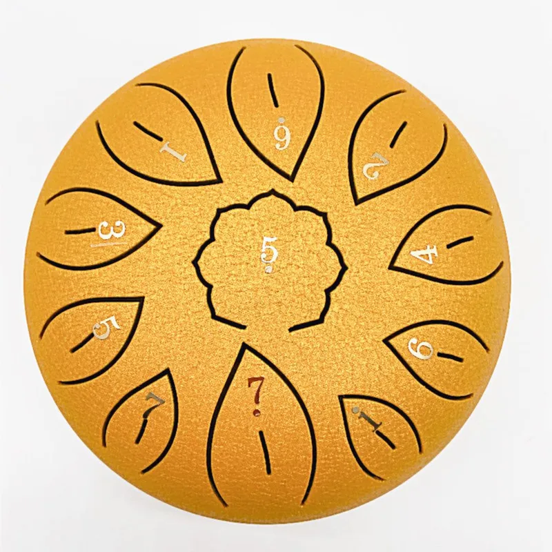 

Steel Tongue Drum Tank Drum 6 inch 11 notes Petal Shape - Factory Direct Supply and MOQ not Limited - come with accessories, Multi colors