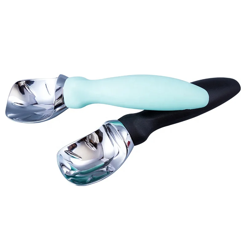 

Wholesale Ice cream tools wholesale Zinc Alloy Ice Cream Scoop With Non-slip PP Handle, Black/blue/green