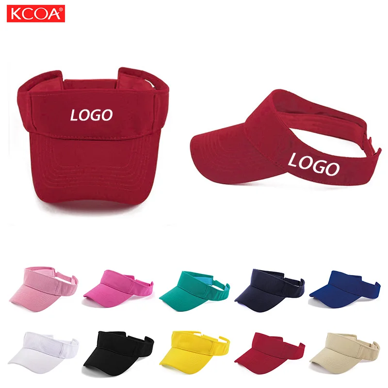 

Factory Price Adjustable Polyester Spandex Plain Hiking Golf Sport Visor Cap Sun Visor Hat Unisex