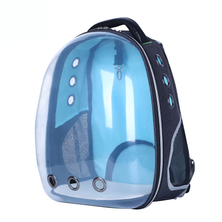 

Factory direct breathable cat bag shoulder pet backpack cat out portable panoramic transparent pet space bag