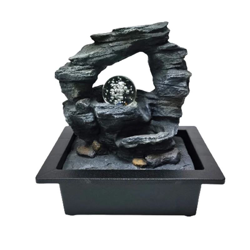 

Hot Selling Home Decoration Tabletop Resin Indoor Water Fountain, As picture or customized