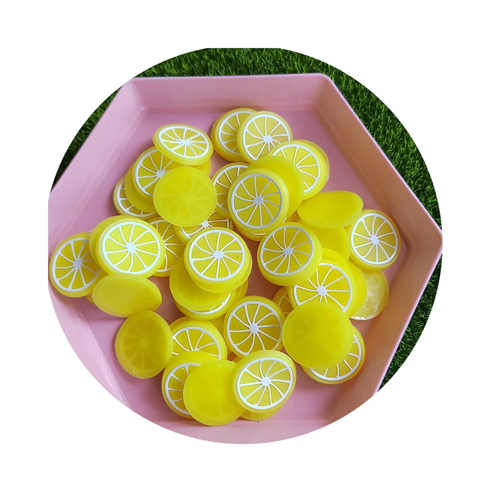 

100pcs PVC Artificial Fruits Simulation Lemon Orange Slices Christmas Fruit Ornament Kitchen Wedding Lemon Decoration