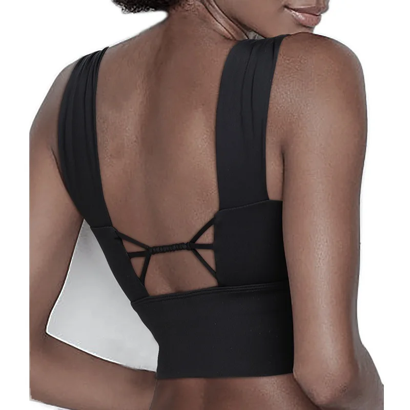 

Custom logo women apparel stylish solid color white high-support sport bra, White, blue
