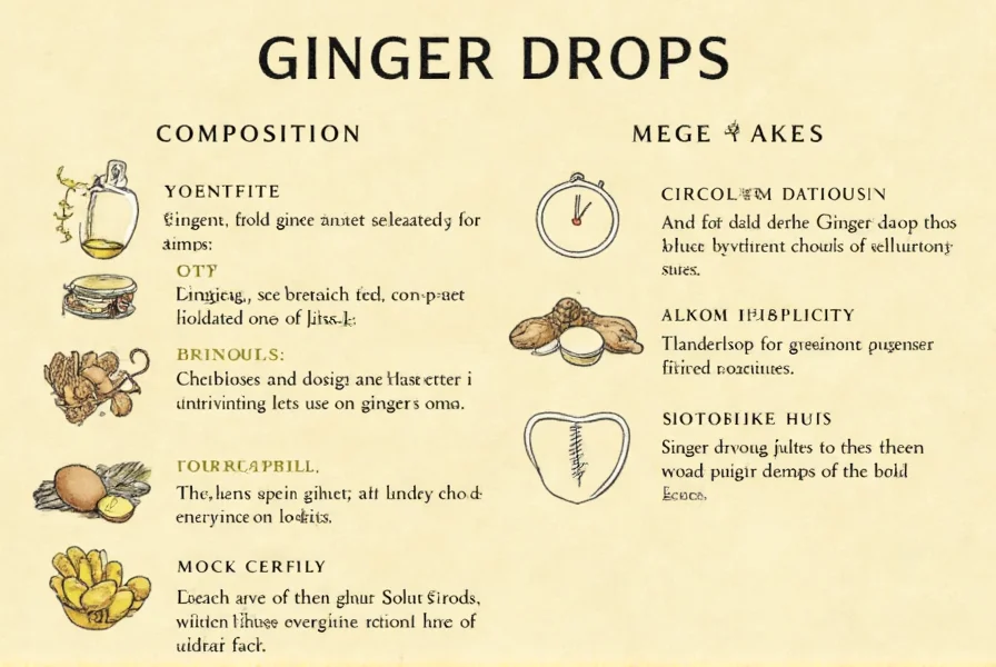 Comparison chart showing different ginger forms with their active compound concentrations