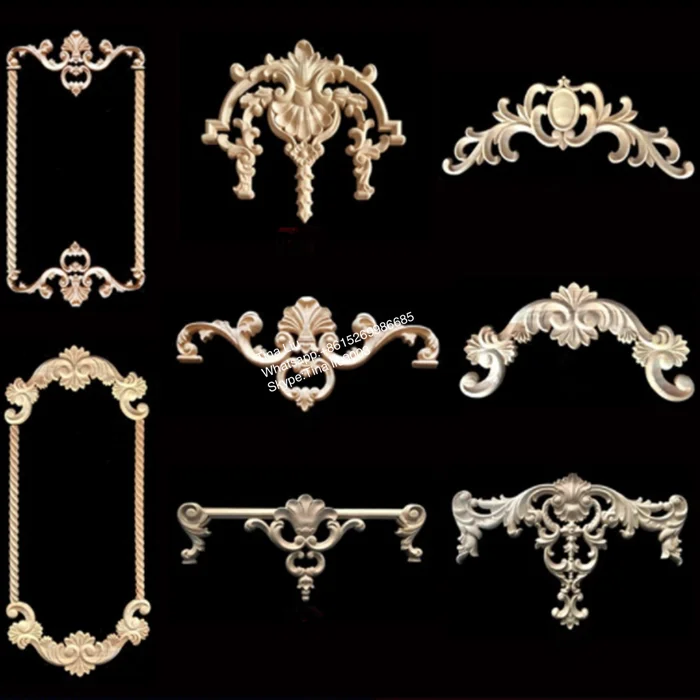 china supplier antique wood carving onlays