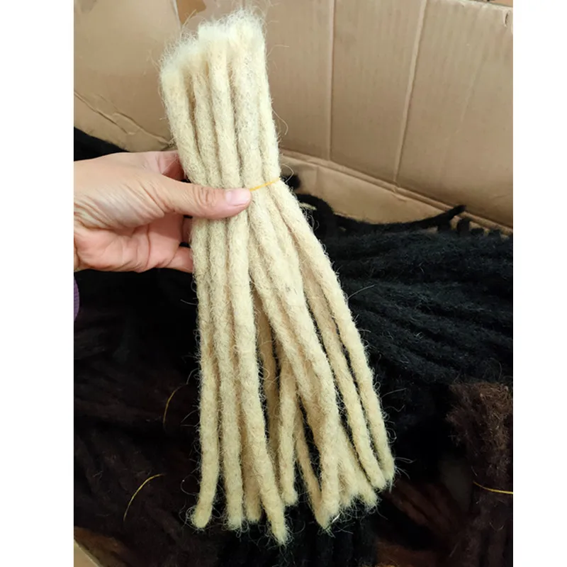 

Wholesale 20CM 30CM 100% Human Hair Dreadlocks Original Extension Hand Made Locks for Women or Men Hippie Locs