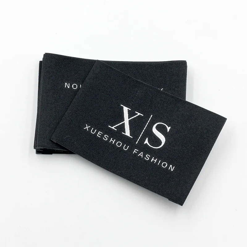 

Factory Price Black Color Woven Custom Labels Clothes Tagger Labels Custom Woven Label Customize Logo, Custom color