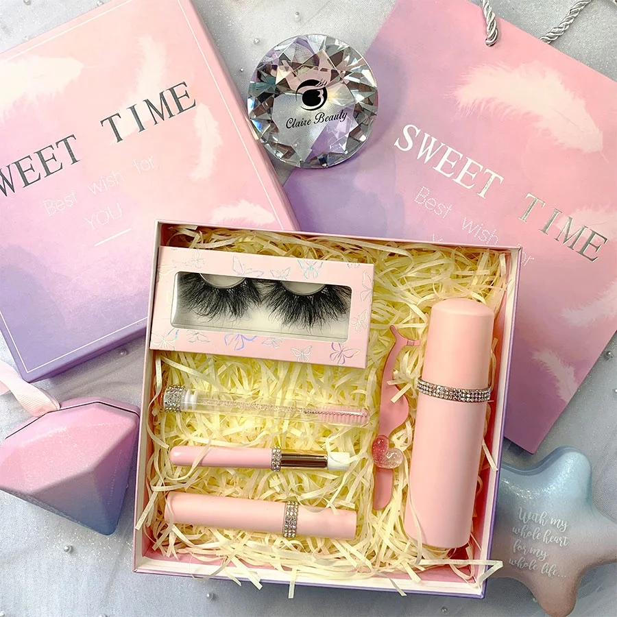 

Wholesale Lash Vendor Handmade Fluffy Mink 3D Colored Lashes Private Label Packaging Box Real Mink Lahes 3D Mink Eyelashes