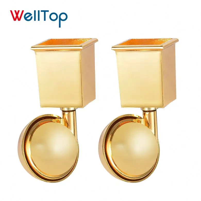 

PROMOTION Zinc Alloy Material Heavy Duty Caster Wheels Furniture Office Chair Caster Wheels With Gold Color VT-04.025