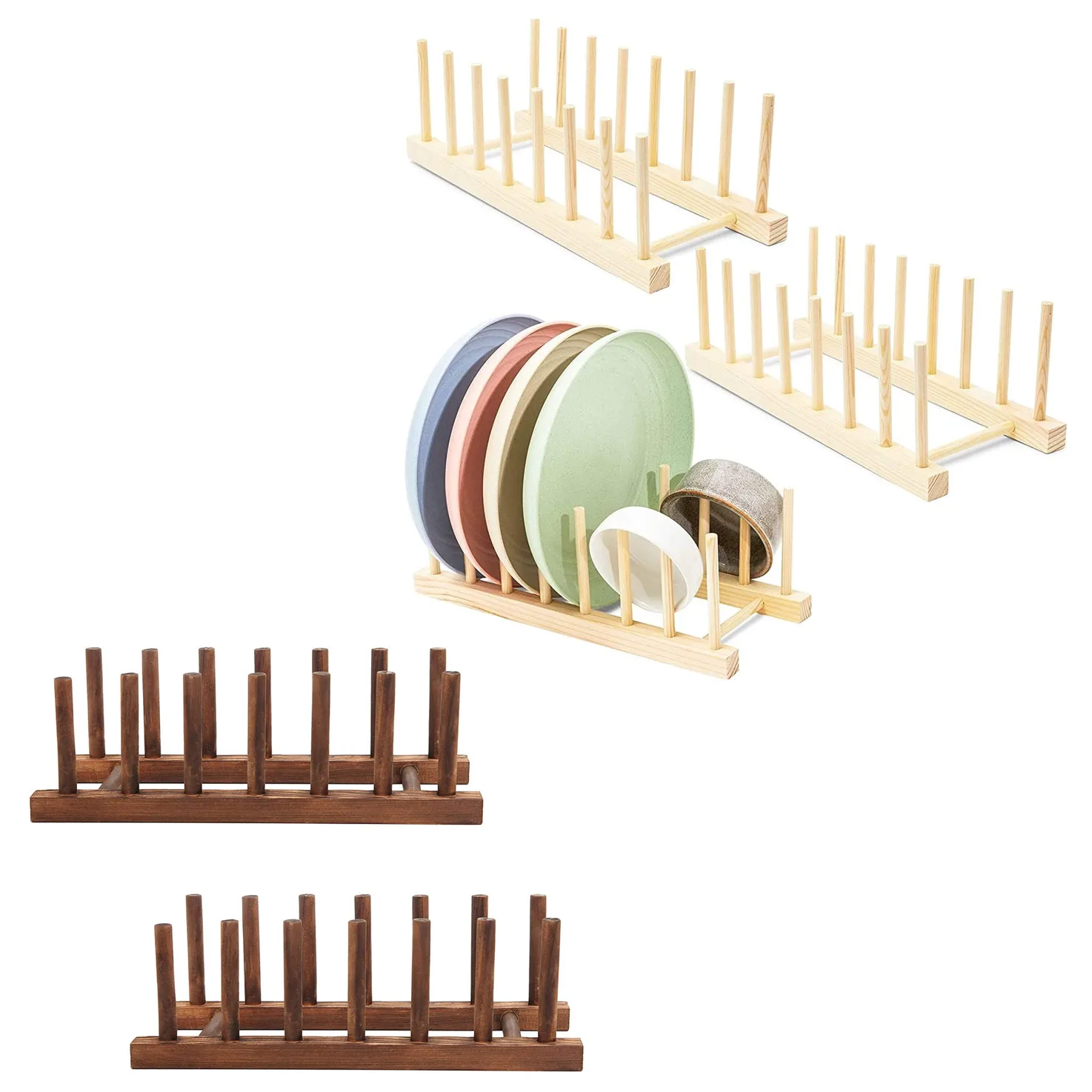 

bowl pot lid cutting board utensil flatware wooden dish plate drainer cup drying rack holder shelf kitchen organizer