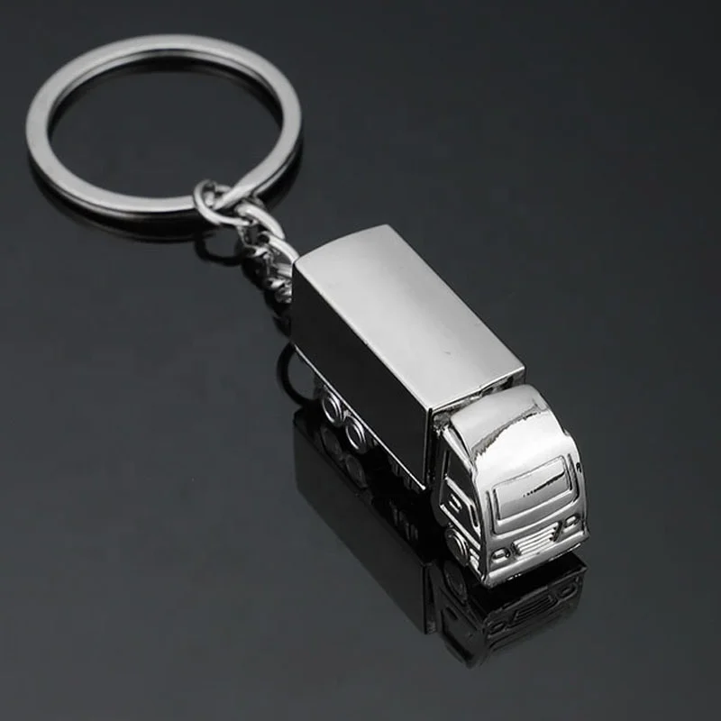 

Wholesale Metal 3D GAC Car Keychain Silver Alloy Cargo Car Shape Keychain