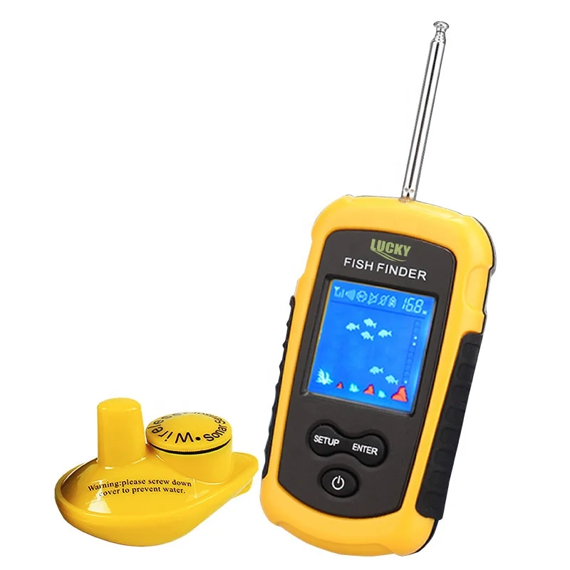 

Lucky Colorful Wireless Sonar Fish Finder Portable Fish Finder FFCW1108-1