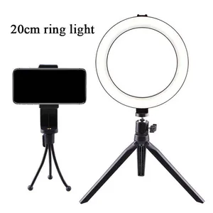 8 inch Selfie Ring Light Desktop Stand Phone Holder