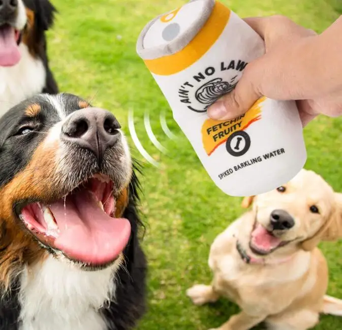 

White Claw Cute Funny Plush Parody Dog Toys Gift With Squeaker, Optional