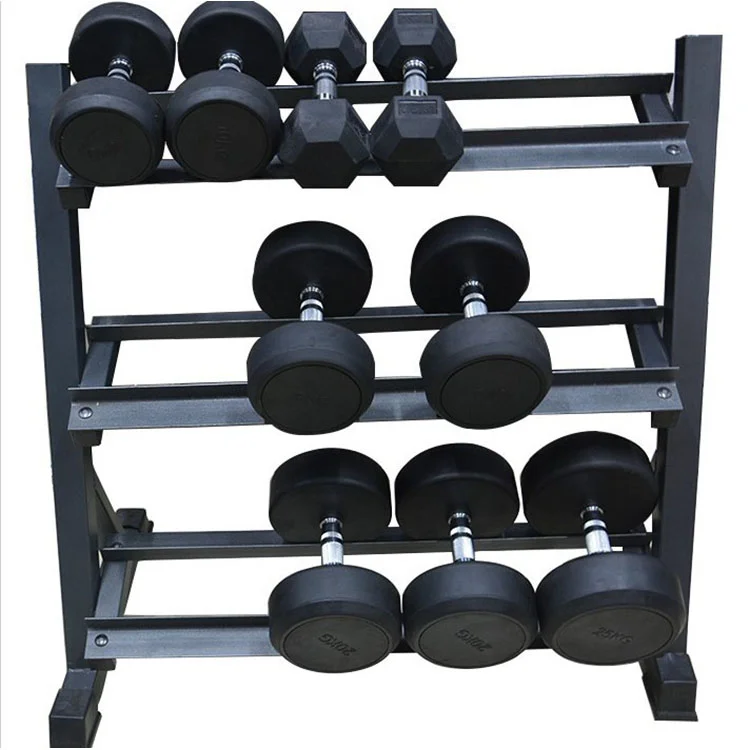 

Body building gym equipment Used Dumbbell Rack For Sale, Black