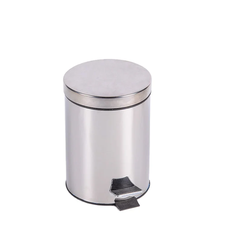 

hot selling Step Trash Can 0.8 Gallon Foot Pedal Stainless Steel Bathroom Dustbin, White