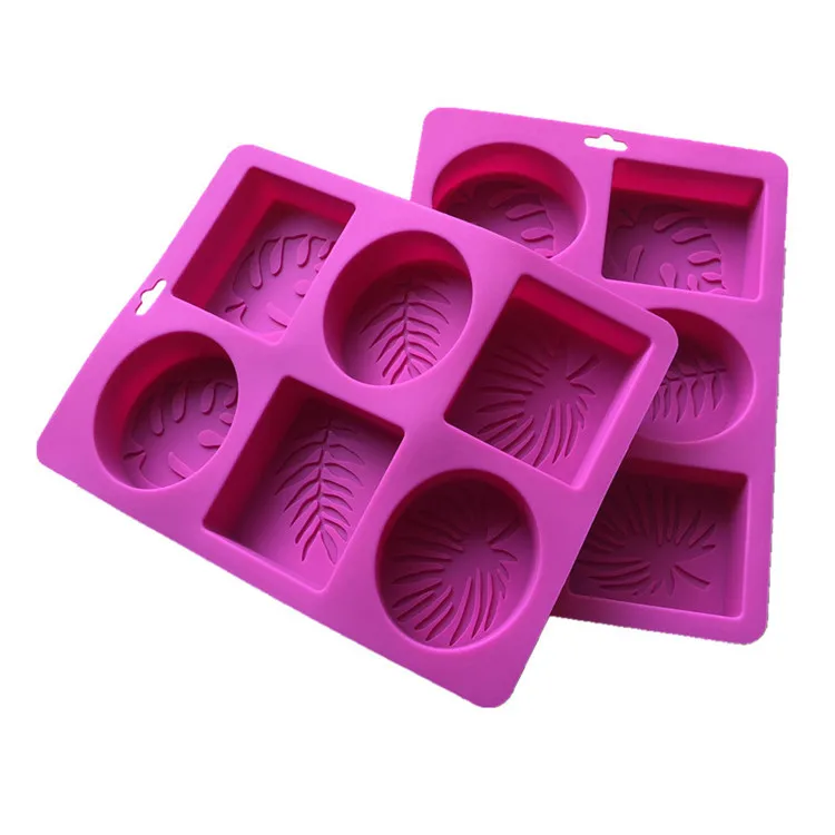 

Amazon Hot Sale Heat-Resistance Leaf Shape Silicon Soap Moulds Candle Mould Candy Mold